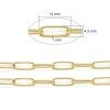 4404 Złoty łańcuszek pozłacany 14k do wyrobu biżuterii 50cm